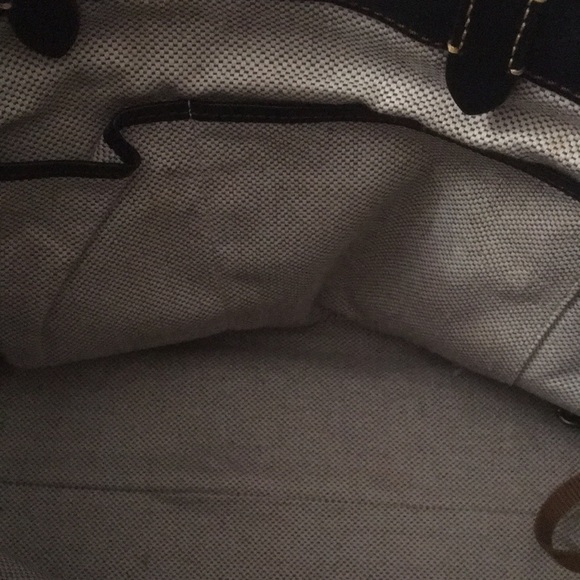 Black leather tote large - Picture 6 of 15